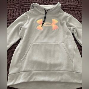 Under Armour Gray Hoodie with Logo, new never worn